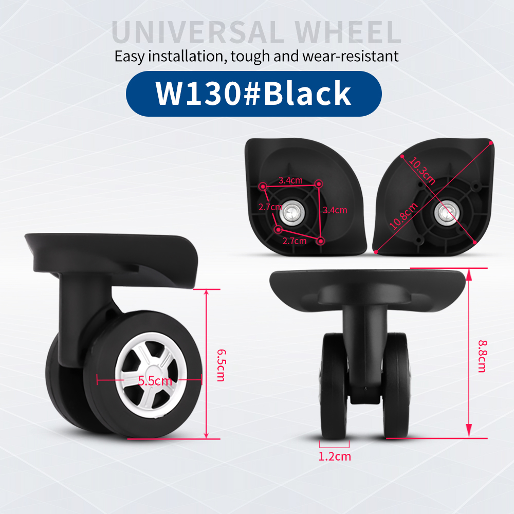 Valise à roulettes universelle, accessoires de roue, pièces de rechange pour valise, roue à bagages, entretien universel P: Bleu