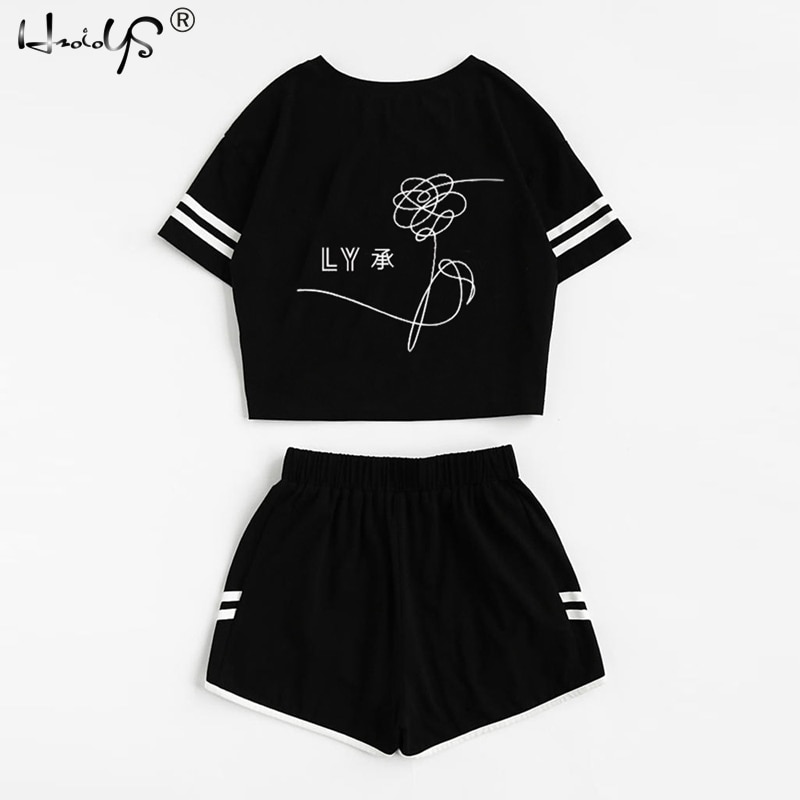 Stijl pyjamasets met blote navel voor dames, tweedelige pyjamasets, zomernachtkleding, top met korte mouwen en shorts, thuiskleding