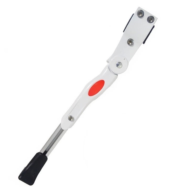 24'~26' Adjustable Bicycle Kickstand Aluminum Bike Side Holder Stand Parking Leg for Giant Mountain Bike Road Bicycle Part: B White