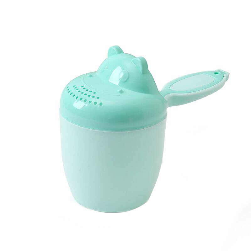 Flodhäst schampo schampo tecknad schampo kopp schampo kopp söt schampo kopp baby sked bad schampo schampo kopp: Grön