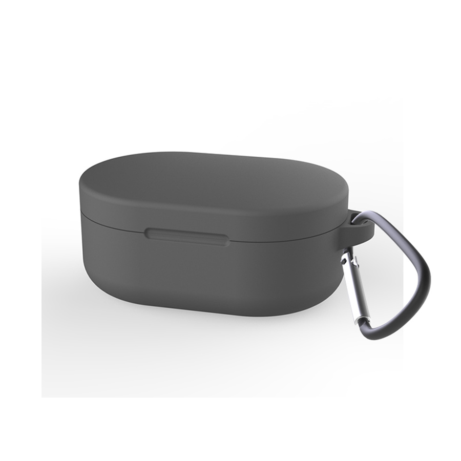 Siliconen Oortelefoon Case Voor Redmi AirDots 2 Oordopjes Beschermhoes Shell Voor Xiaomi Mi Echte Draadloze Oordopjes Basic 2 Cover: 3XS / Donkergrijs