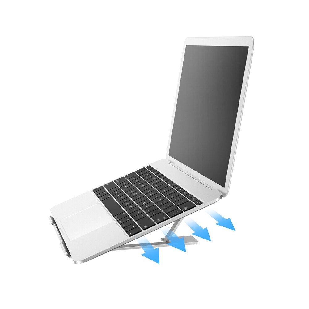 Aluminium Alloy Laptop Stand for MacBook/Asus/Lenovo/HP Notebook Table Stand Height Adjustable Bracket Holder PC Cooling Stand