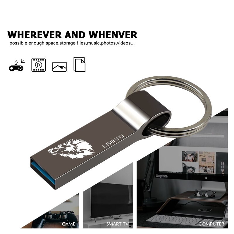 Metalen Usb 128G 64G 32G 16G 8G 4G Geheugen Cle Stick Drives Hoge-speed Waterdichte Pendrive Flash Drives