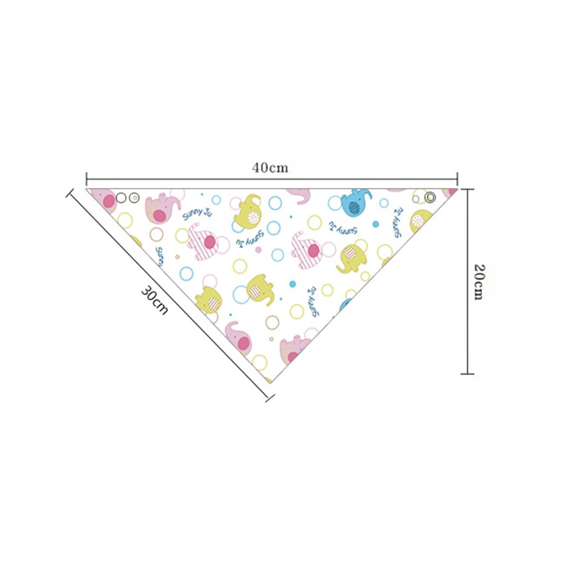 Bavoir en coton doux pratique pour bébé | Saliva pour bébé, serviette triangulaire, drôle, de dessin animé à la , Non-toxique