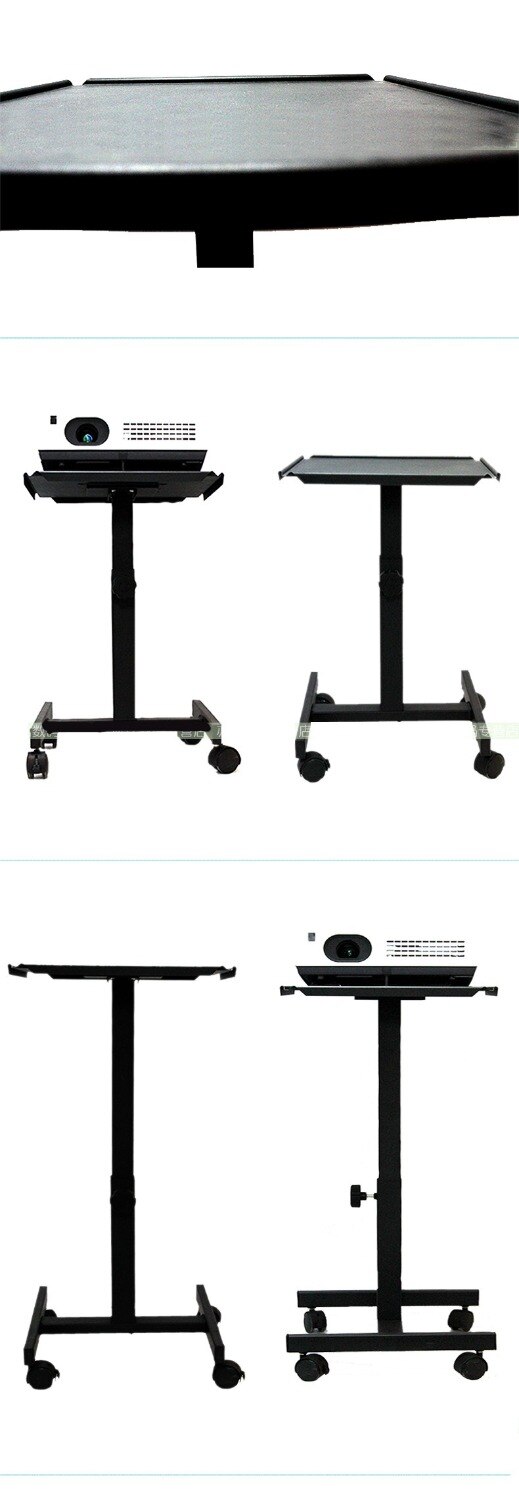 Projector/ Speaker Stand Trolley With Tray And 360 Degree Universal Wheel TC90
