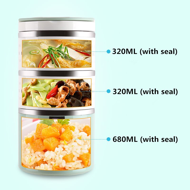 Japansk bärbar termisk matlåda matlåda i rostfritt stål för mat bentolåda läckagetät termos matbehållare matlåda