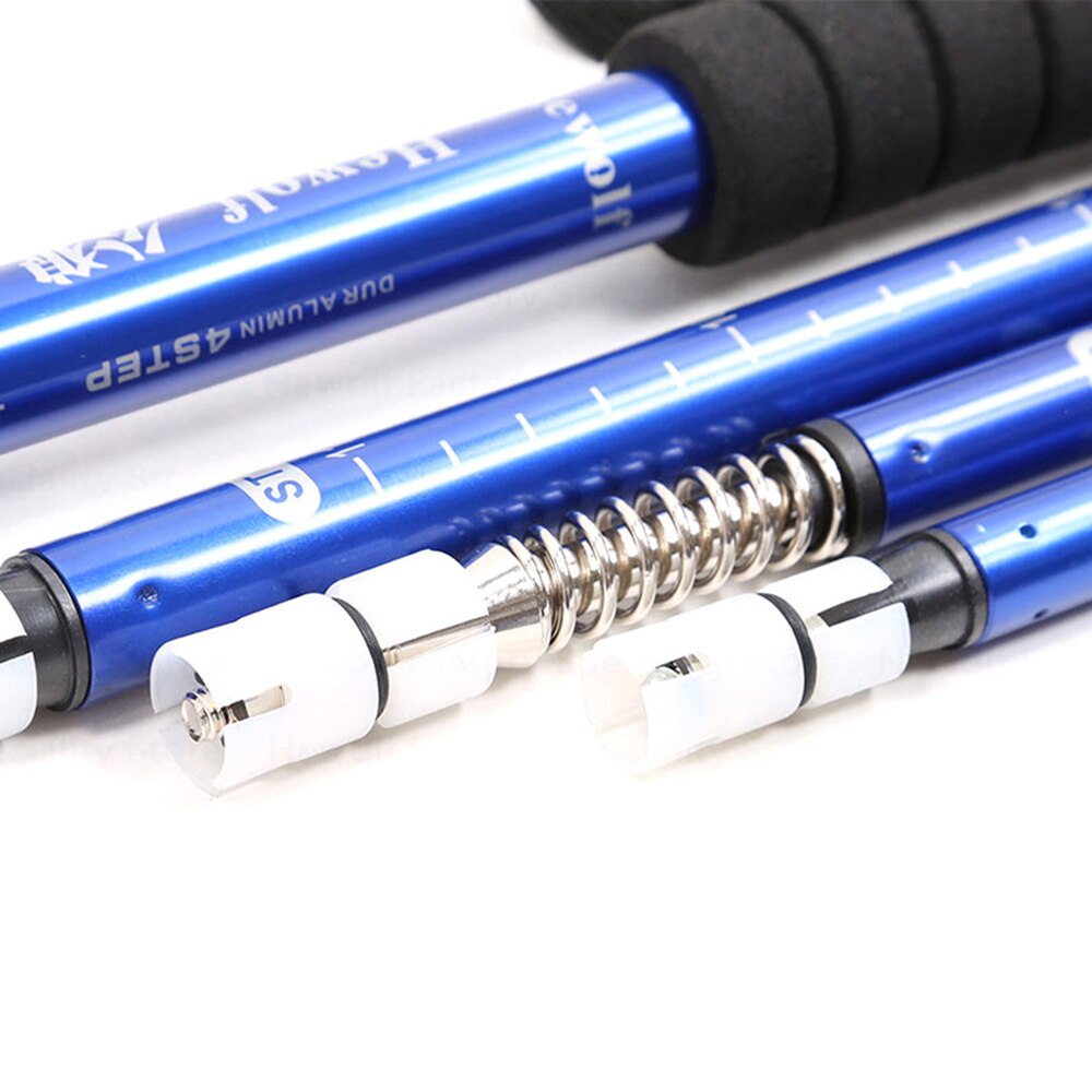 trekking stenger camping utendørs turstokk teleskopiske stokker antiskid støtsikkert håndtak komfortable justerbare stokker