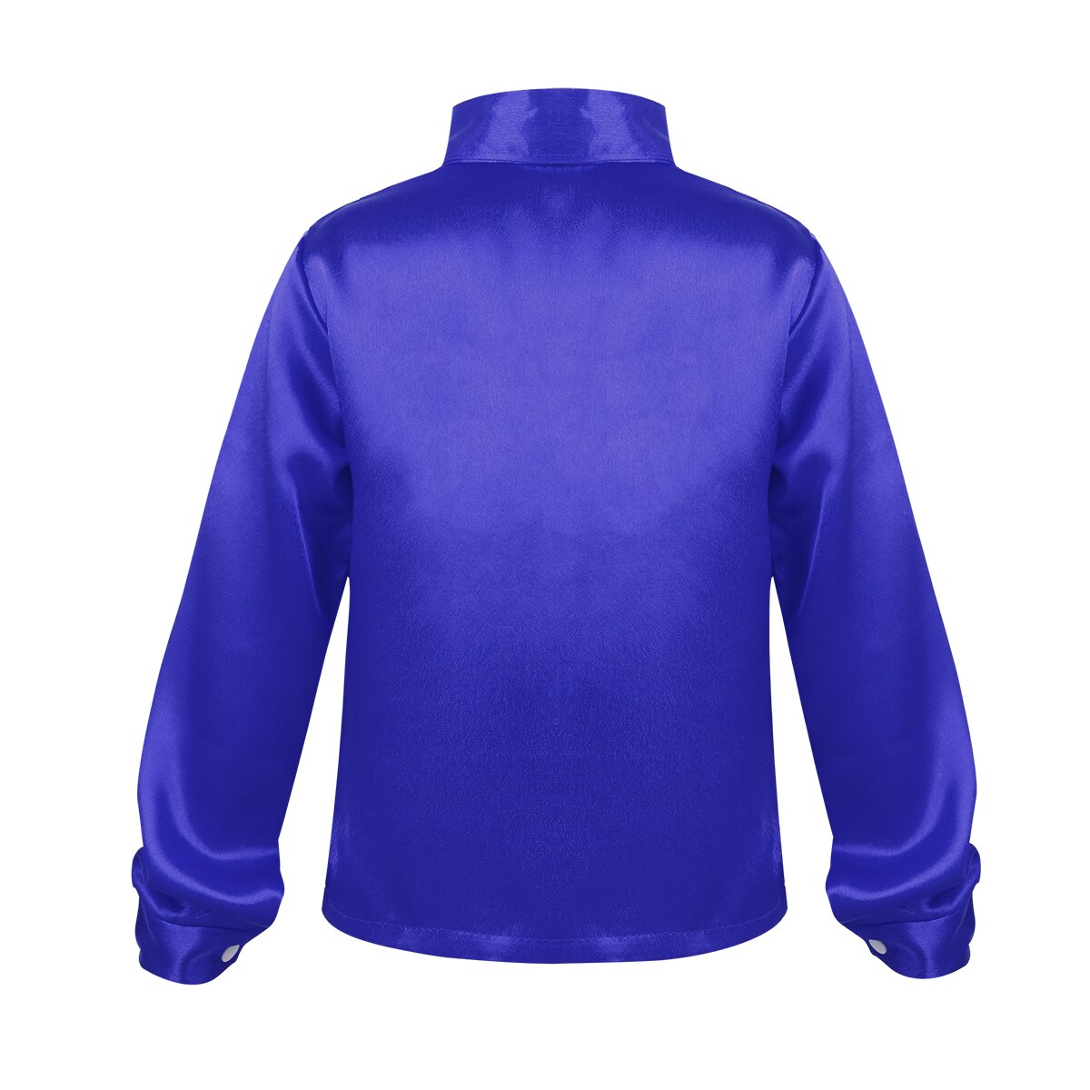 Kinderen Kids Jongens Glittery Lovertjes Lange Mouwen Spread Kraag Shirt Voor Koor Jazz Dance Stage Performance Jongen Dansen Kostuums