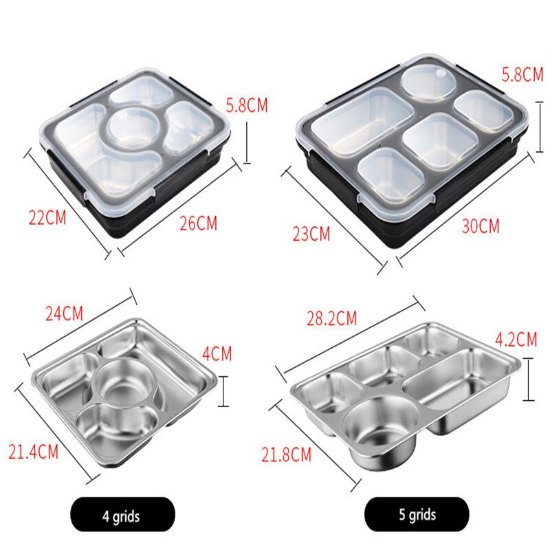 Rvs Lunchbox Voor Kid Verwarmd Lunchbox Keuken Accessoires Bento Box Maaltijd Prep Voedsel Container Opslag