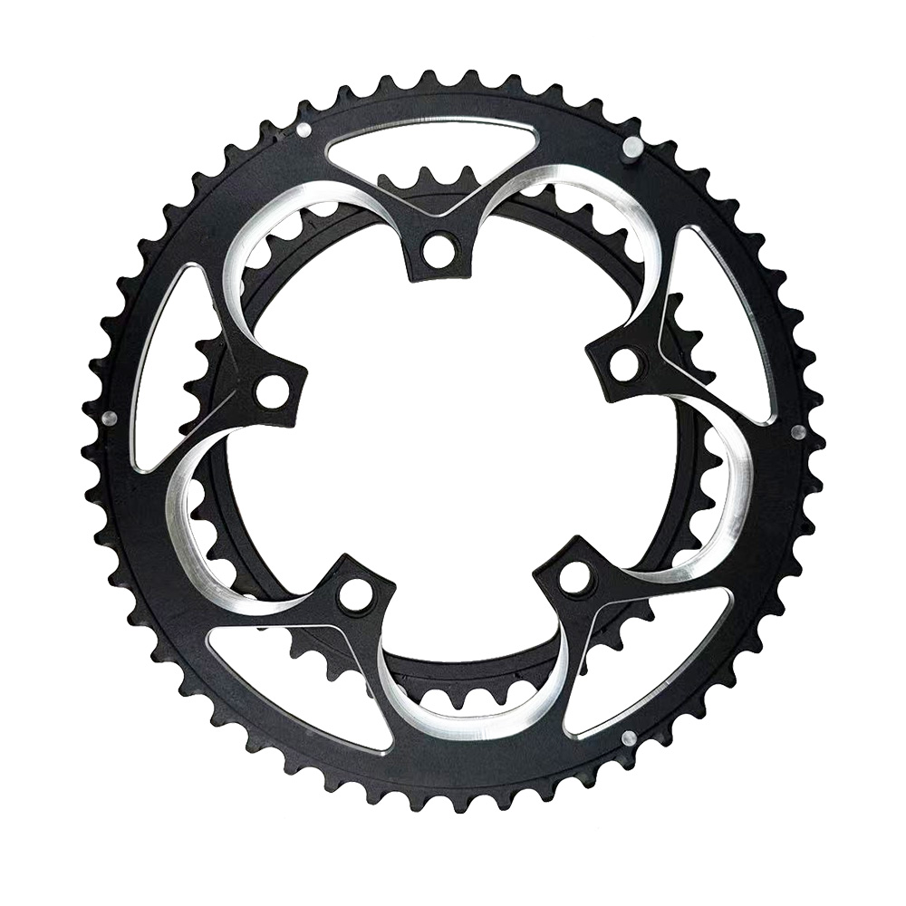 110BCD 50T 34T Ster voor SRAM FSA Kettingblad Road Fiets Kettingwiel 110mm Kroon Dubbel Kettingblad 9/10/11/12 S Tandwiel Fietsonderdelen: Black