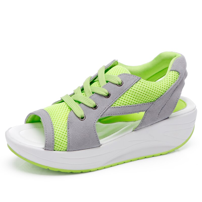 WENYUJH Women Wedges Shoes Sandals Platform Female Summer Ankle Strap Trifle Peep-toe Flip Flops High Sandals: 3 / 42