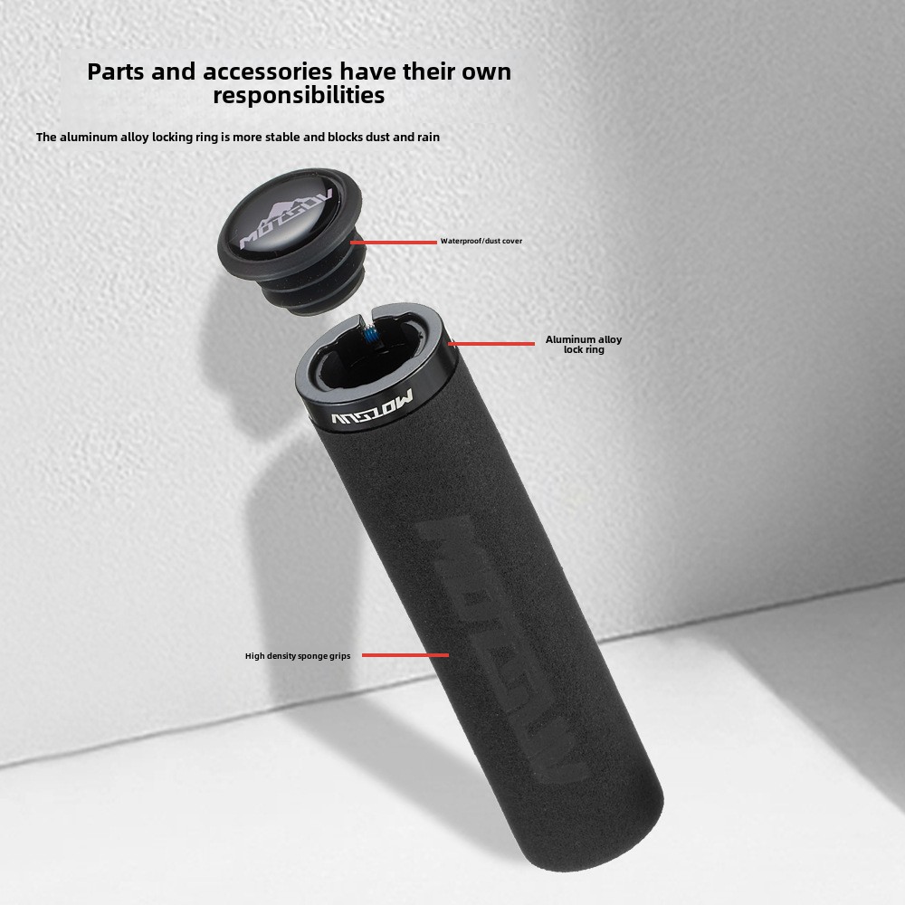 Fiets ultralichte vergrendeling spons gripset mountainbike zijvergrendeling schokabsorberende antislip set accessoires Fietsstuur