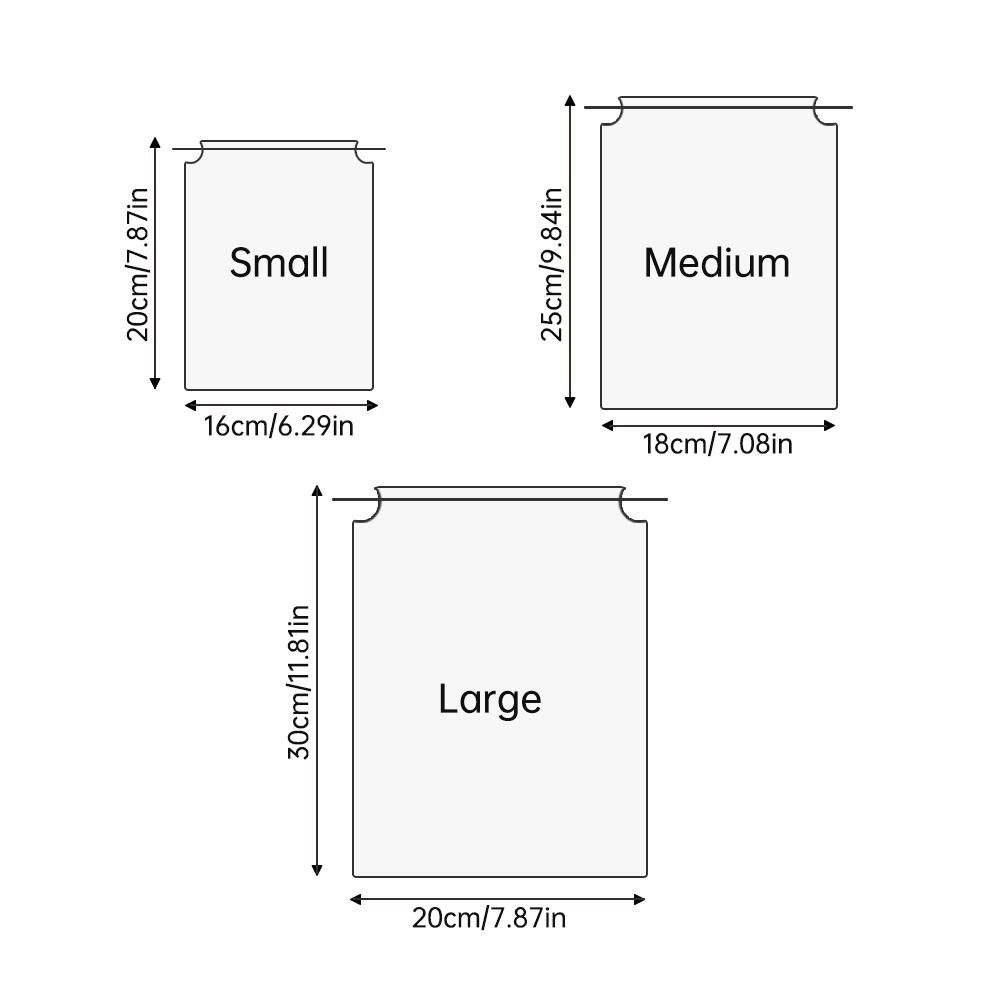 3Pcs Trekkoord Zak Plastic Tasje Scrub Schoenen Reizen Opbergtas Transparante Kleding Sokken Plastic Verpakking Zak