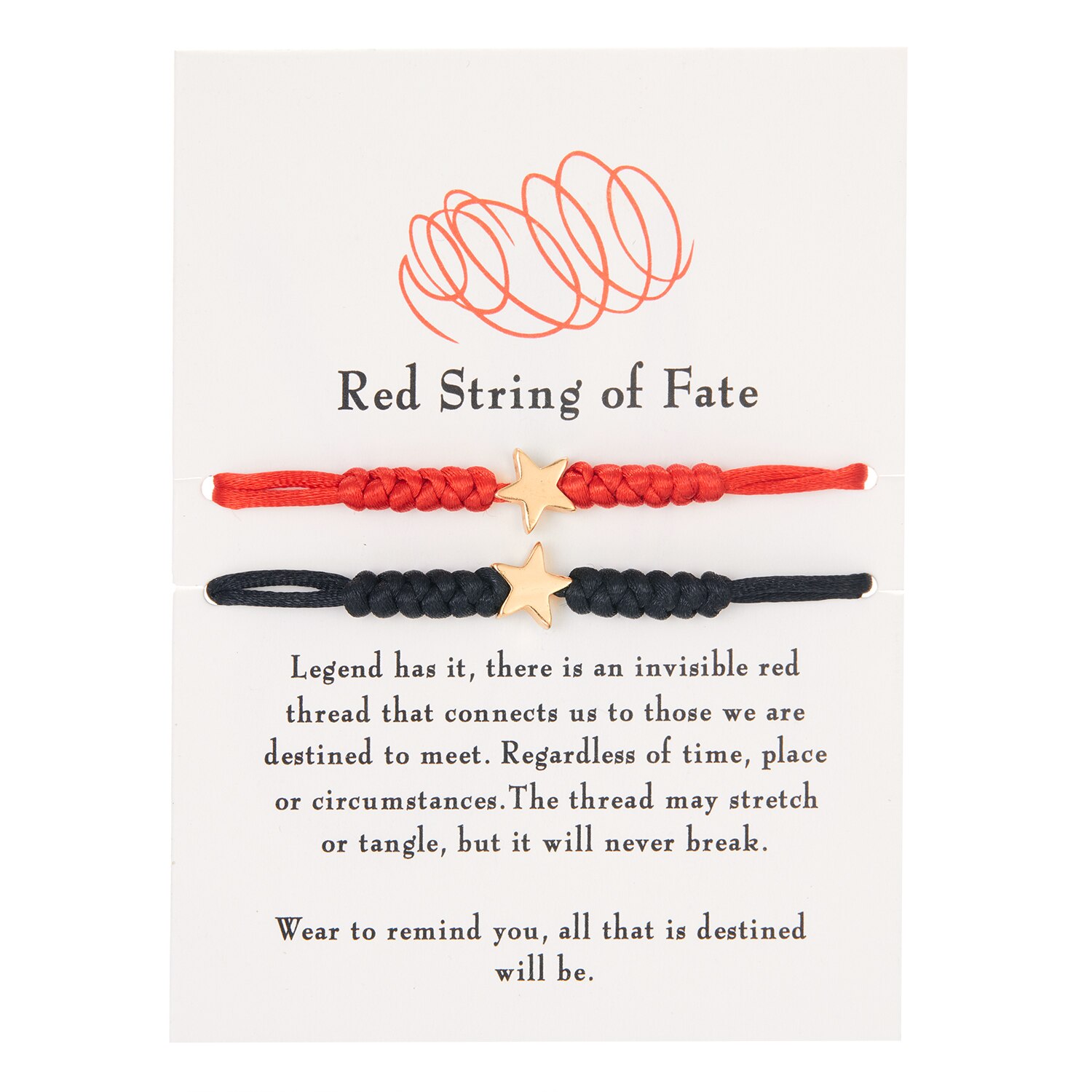 7 Knots Red String Bracelets for Protection Good Luck Amulet for Success Prosperity Handmade Rope Bracelets Lucky Charm Bangles: D-star-2pcs