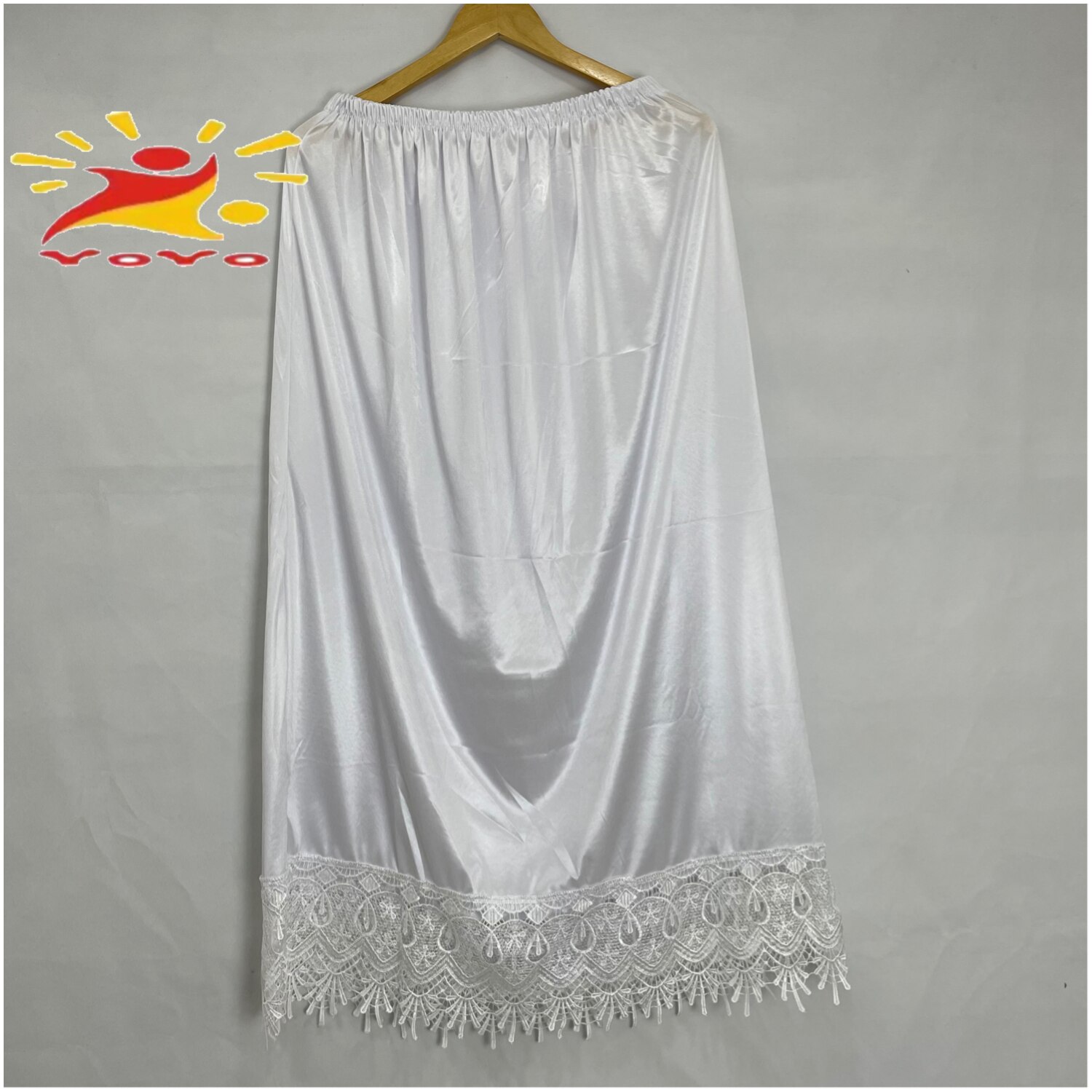 Jupon demi-long en dentelle pour femmes, , sous-jupe, dentelle, vêtements d&#39;intérieur, robe courte, jupon, HB122