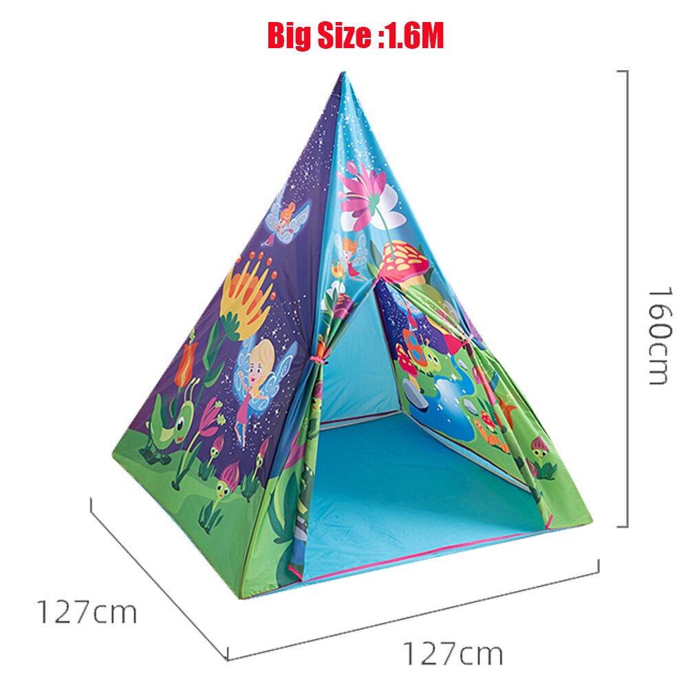 160CM Children's Toys Kids Tent Camping Toy Tents House for Girl Boutiques of Campaign Toy Child Tipi Indian Indoor Outdoor Tent