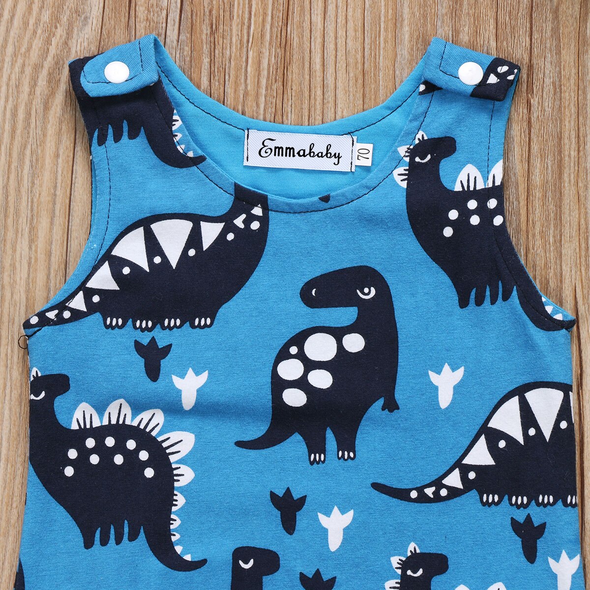 Emmababy – barboteuse sans manches en coton pour -né, vêtements de dinosaure, tenue pour bébé garçon de 0 à 18 mois