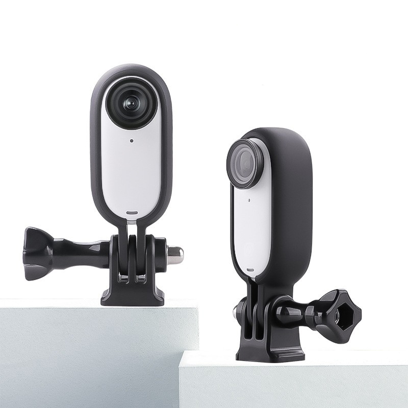 Accesorios para Insta360 GO 3 GO3S, carcasa de marco + adaptador de trípode 1/4, montaje de carcasa de tornillo largo, protección para Insta 360 go3