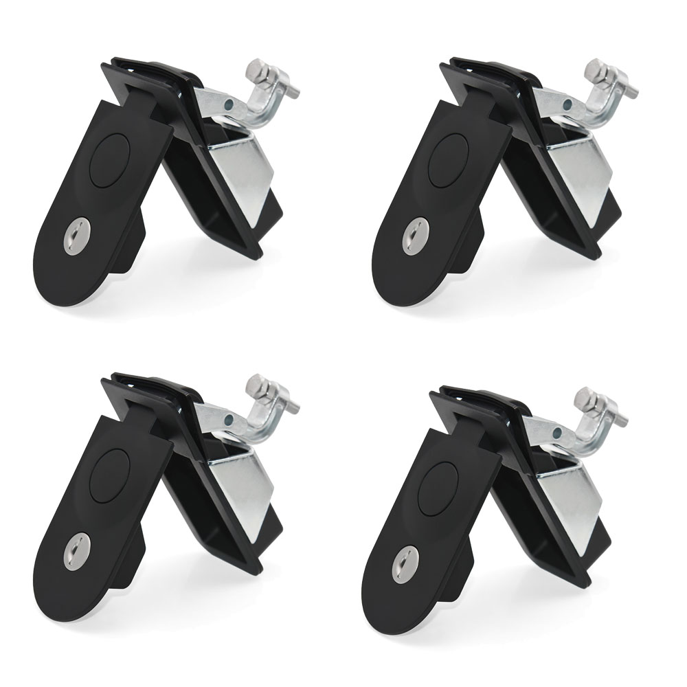 1/2/3/4PCS Compression Black Flush Mount Push Locks Latch Tool Box Camper Trailer Aluminium Locking Industrial Cabinet Plane: Blue