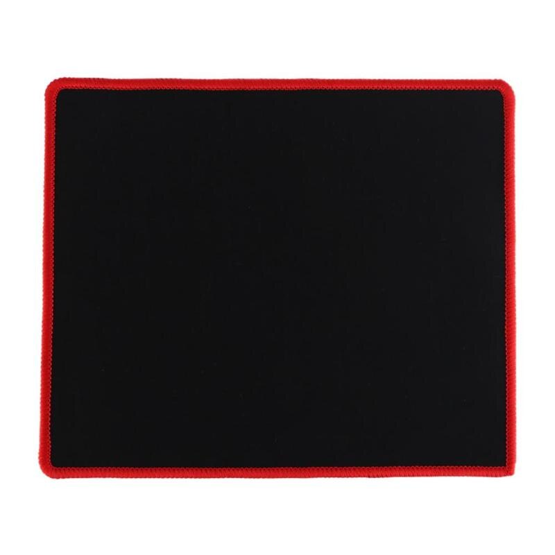 25*21 Cm Muismat Zwart Rood Lock Edge Rubber Snelheid Gaming Muismat Voor Pc Laptop Computer zwart Games Mousepad Micepad