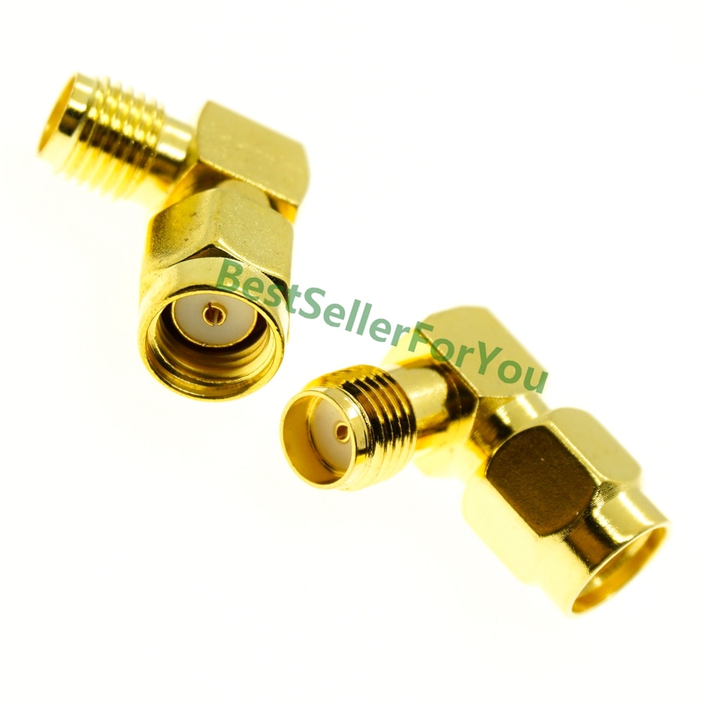 adapter rp sma hann jack til rp sma hun jack jack skruetrådskontakt 90 grader rett vinkel rf sma adapter