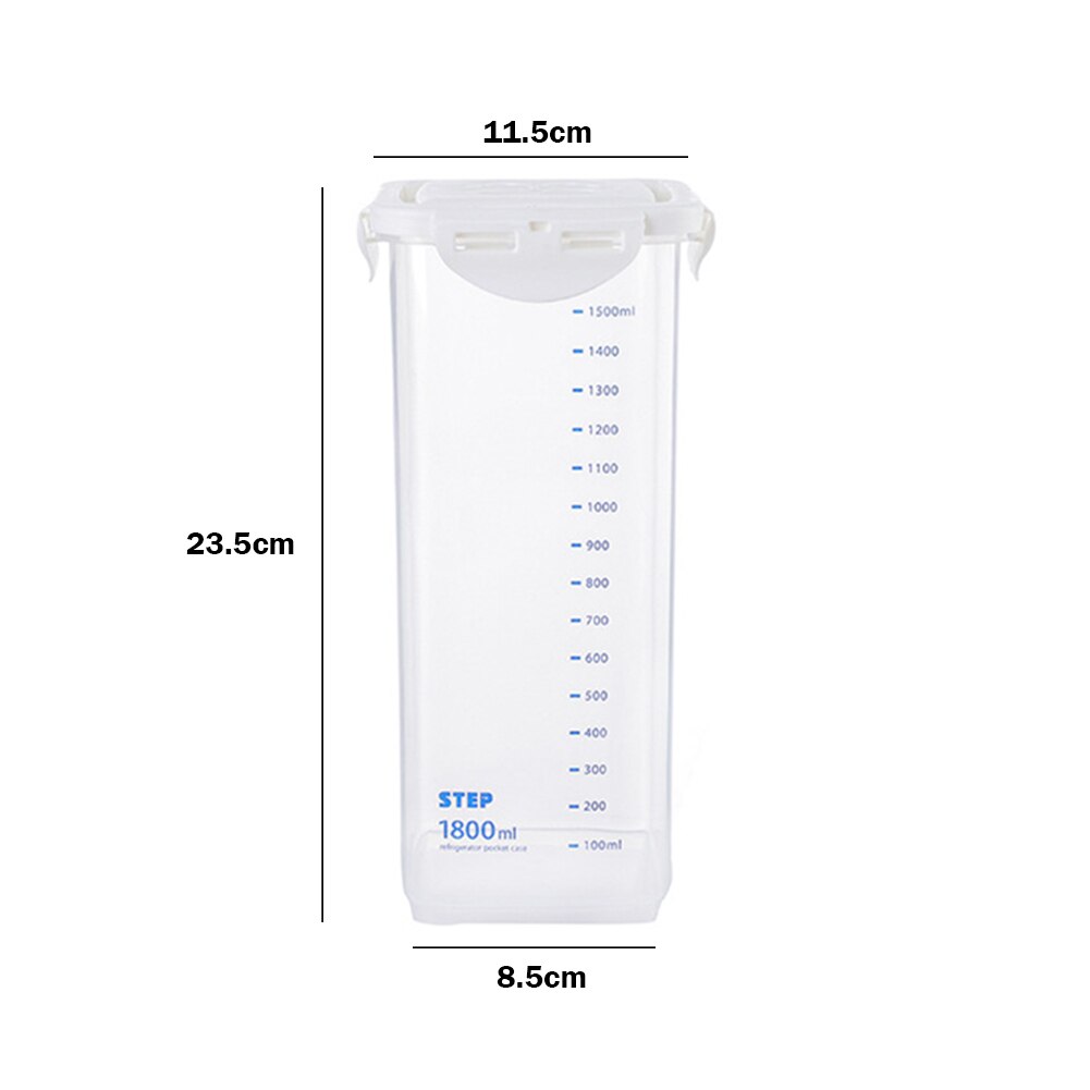 Cylindrical Food Plastic Coffee Sealed Cans with Scale Dried Fruit Snack Kitchen Storage Box Innovative Grain Storage Box: Oversized