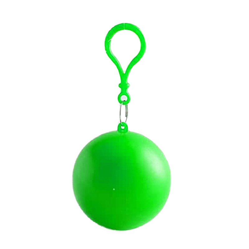 Bola con impermeable desechable portátil capa Bola con impermeable Poncho desechable: green