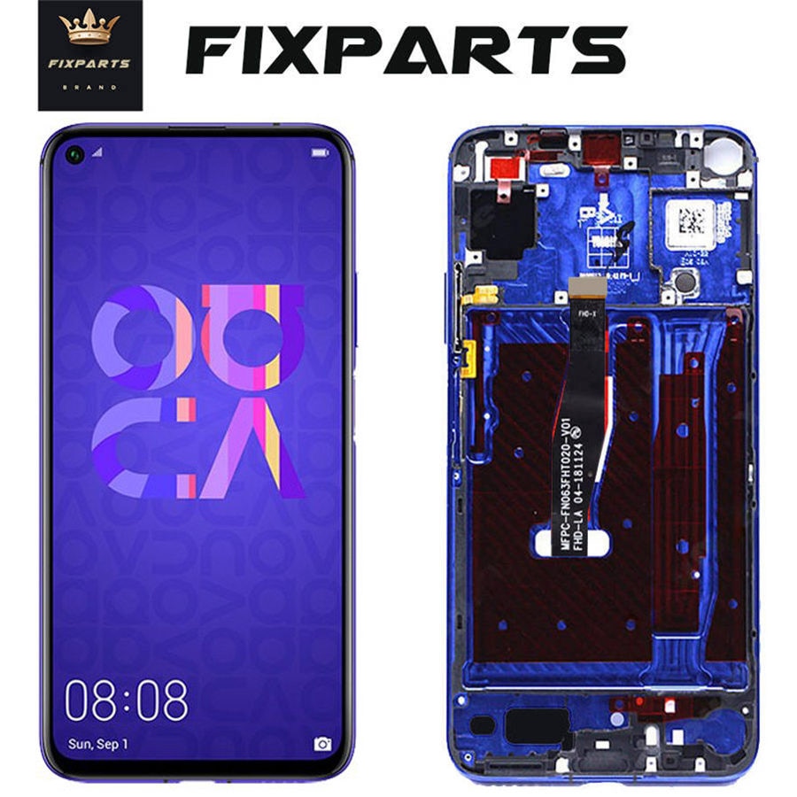 Originele Display Voor Huawei Nova 5T Lcd Touch Screen Digitizer Met Frame Voor 6.26 "Huawei Nova5T Lcd YAL-L21 Display