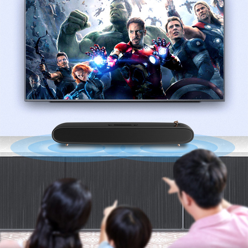 Home Theater Soundbar Voor Tv Computer Fun Schakelaar Draadloze Bluetooth Speaker Surround Stereo Subwoofer Sound Box Aux Tf Boombox