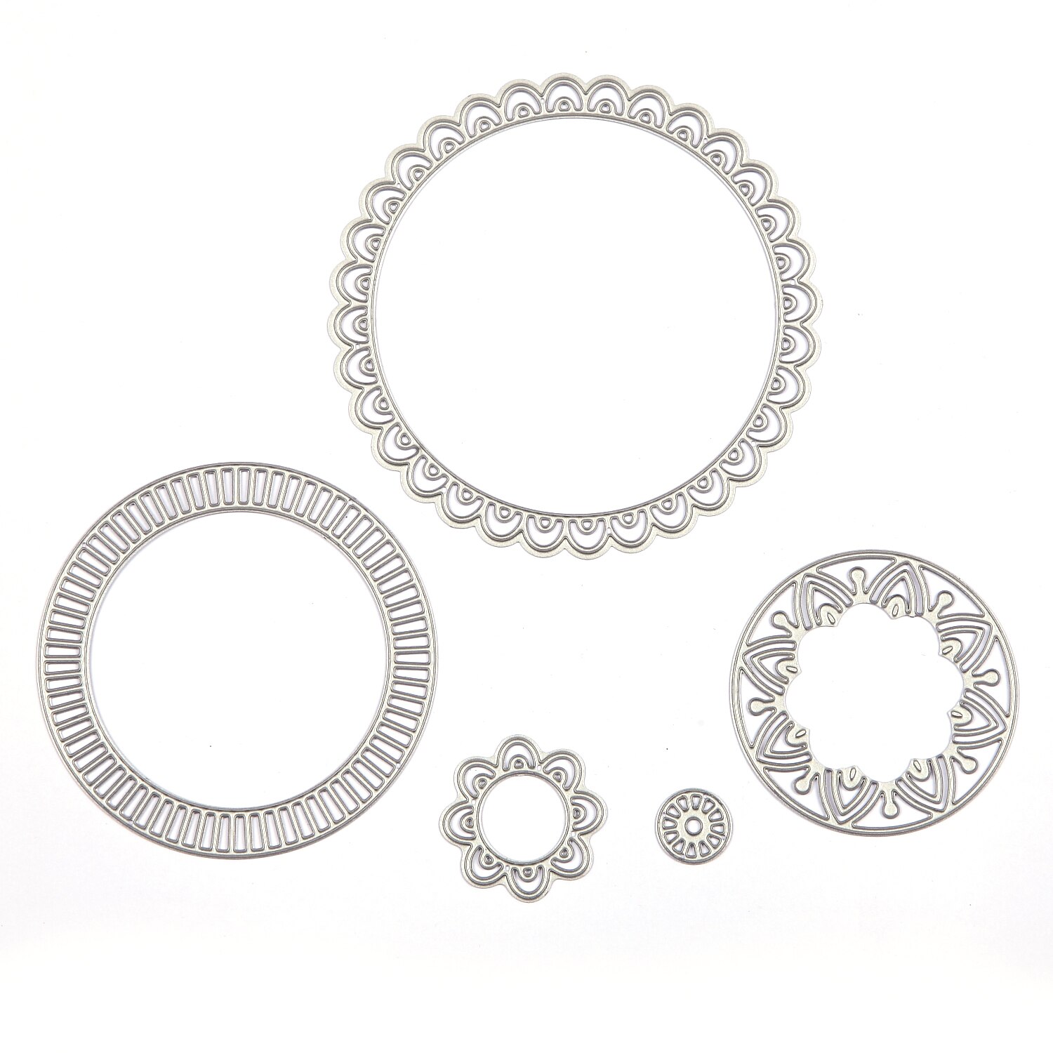 DIY Scrapbooking Embossing Paper Wedding Cards Die Cuts Photo Album Making Craft Metal Cutting Dies Circle Frame Stencils: 4