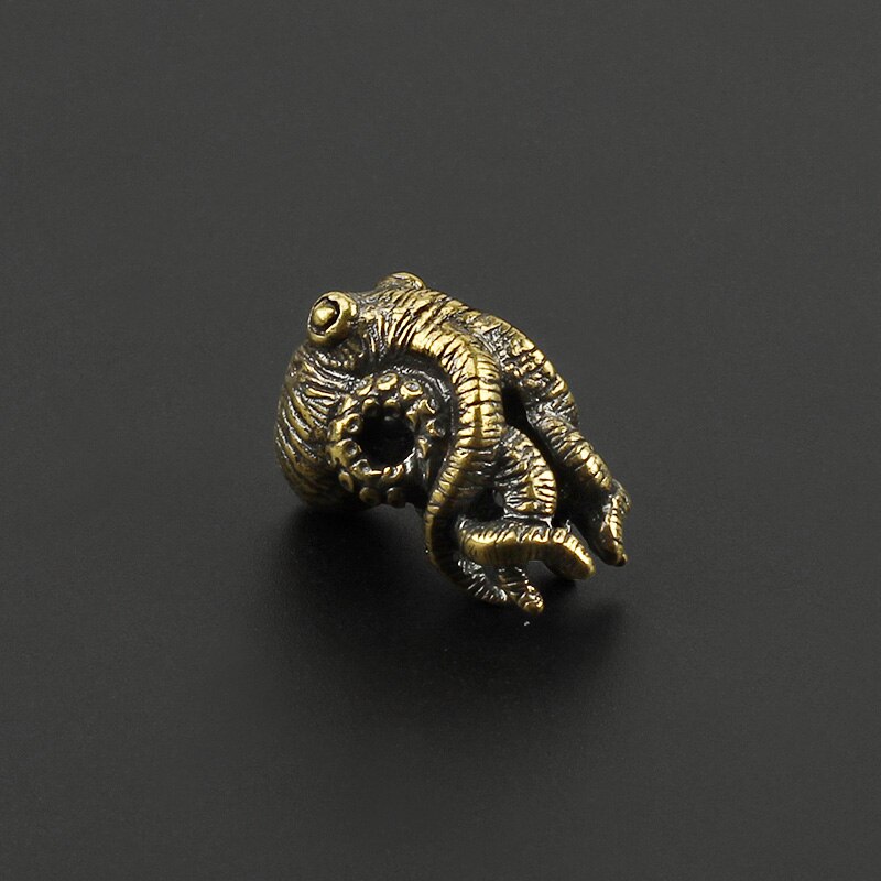 Bläckfisk kniv pärlor mässing bläckfisk pärlor paraply rep hänge vintage koppar paracord pärlor diy: Gul