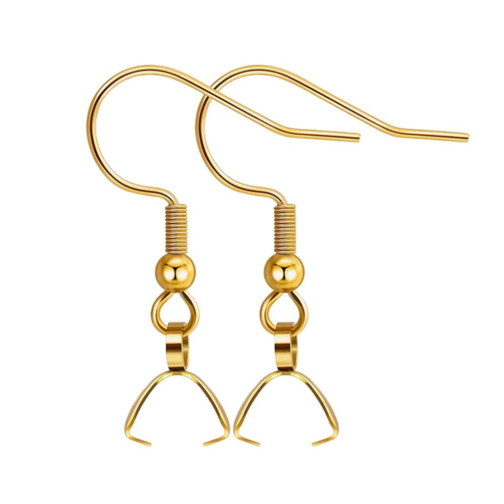 10/20pcs Stainless Steel French Earring Wires Fish Hook Pendant Clasp for DIY Jewelry Craft Making Supplies Accessories Handmade: S / green