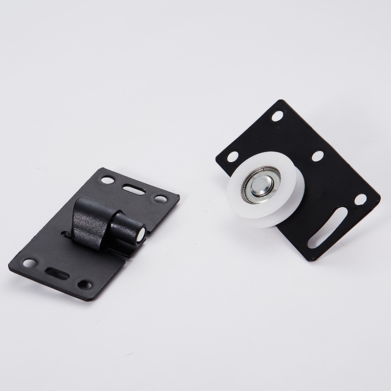 1 Set Rvs Kast Schuifdeur Roller Garderobe Hout Deur Katrol Nylon Wiel Meubels Hardware Accessoires