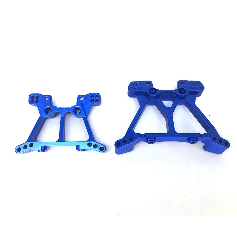 1 Set Aluminum Alloy Metal Upgrade Chassis Parts Kit For 1/10 Traxxas SLASH 4x4 RC Car Truck Parts Accessories: Shock Absorbers blue