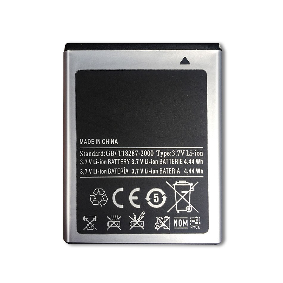1200 mah  eb494353vu utbytesbatteri för samsung galaxy mini gt  s5570 s5250 s5330 s5750 s7230 t499 gt-i5510 med spårkod