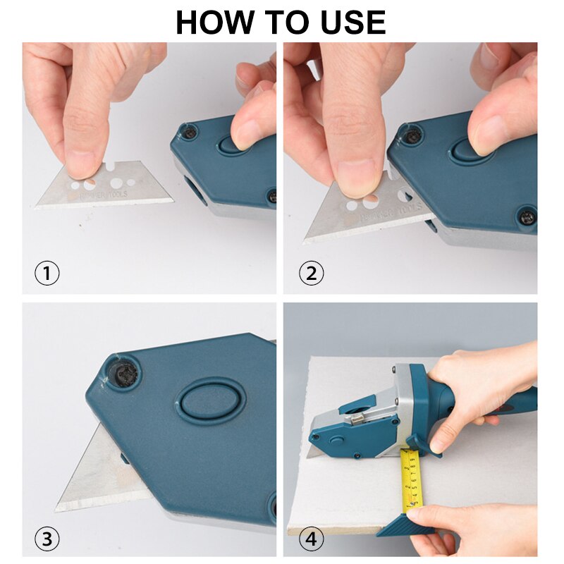 3-IN-1 Gypsum Board Cutting Tool Drywall Cutting Artifact Tool With Measuring Woodworking Scribe Cutter Hand Cutting board Tools