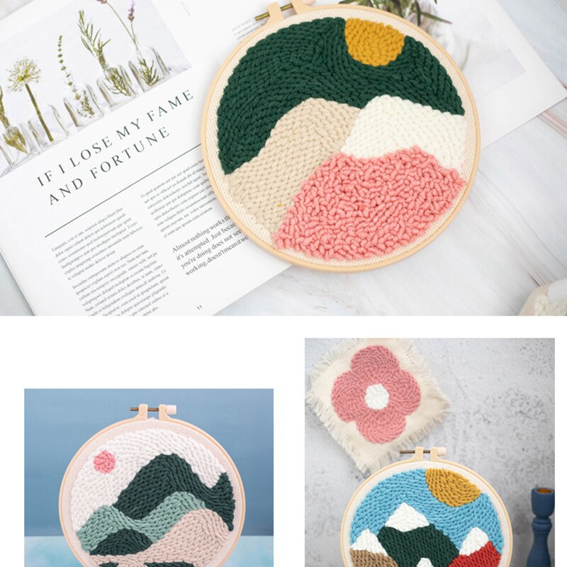 DIY Landscape Easy Punch Needle Embroidery Kit Pun... – Vicedeal