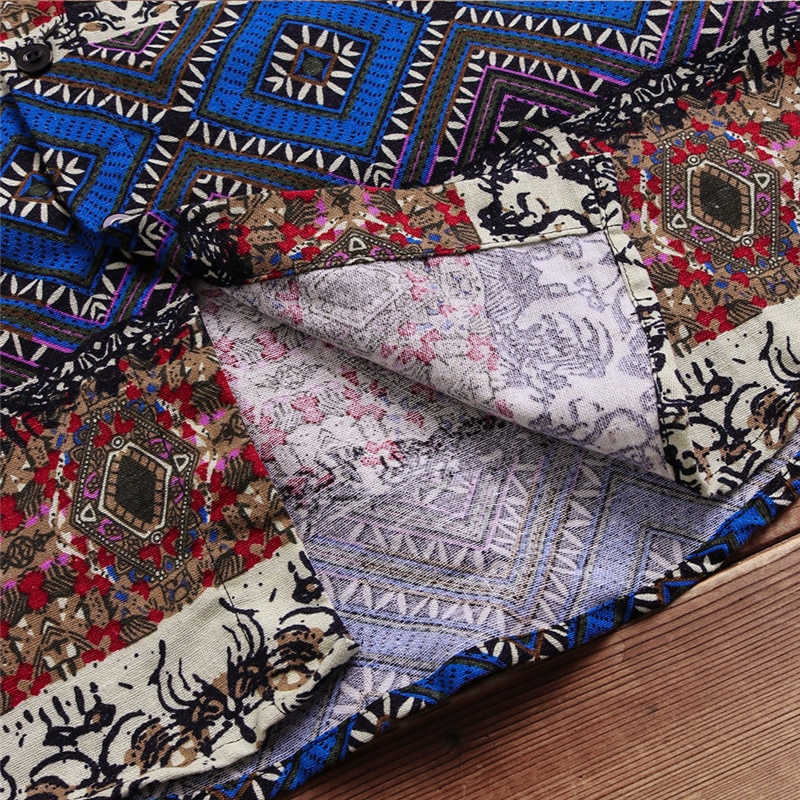 camisas de para hombre, Camisa hawaiana de manga corta de algodón, camisas florales casuales de verano para hombre, Camisa holgada de playa, ropa de Camisa 5XL