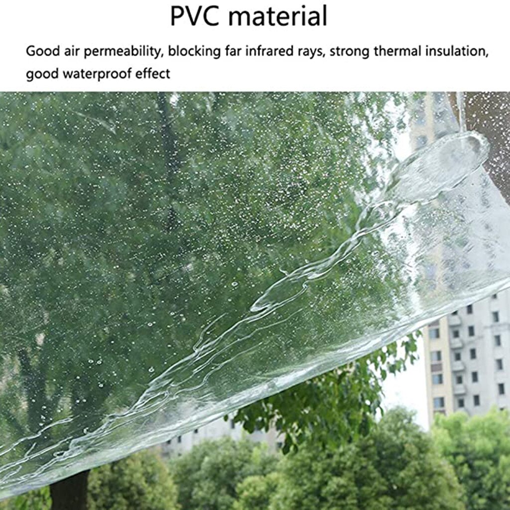 Tissu imperméable Anti-pulvérisation pour voiture # g3 | Avec bâche à boutons renforcée, rideaux de porte transparents de 3ml