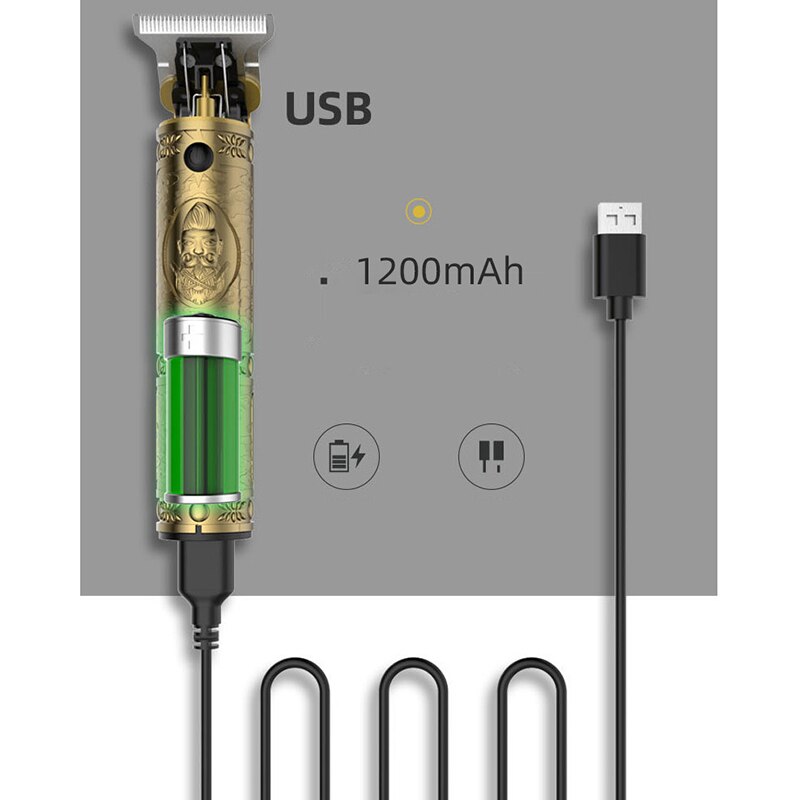 RESUXI – tondeuse à cheveux professionnelle, barbier, coupe de cheveux, Sculpture, coupe, Rechargeable, sans fil, pour hommes