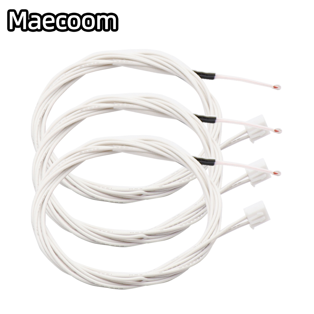 3D Printer parts Thermistor NTC Temperature Sensor 3950 1% line100&amp;150cm 100K with XH2.54 Dupont Terminal 2P Connector Terminal
