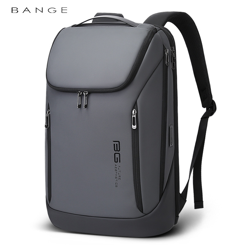 BANGE Wasserdichte Multi-Verwenden Laptop Rucksack Für 15.6 &quot;Zoll USB Ladung Stoßfest Geschäft Aktentasche Schulter Tasche Für Mann frauen: grau
