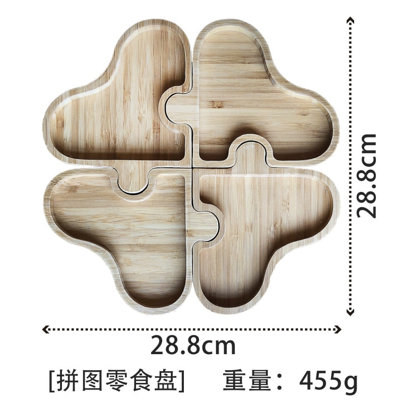 Frugttallerken hjemme snack tallerken træ slik fad køkken hjemme forsyning tørret frugt snacks nødde desserter tallerken bakke: Default Title