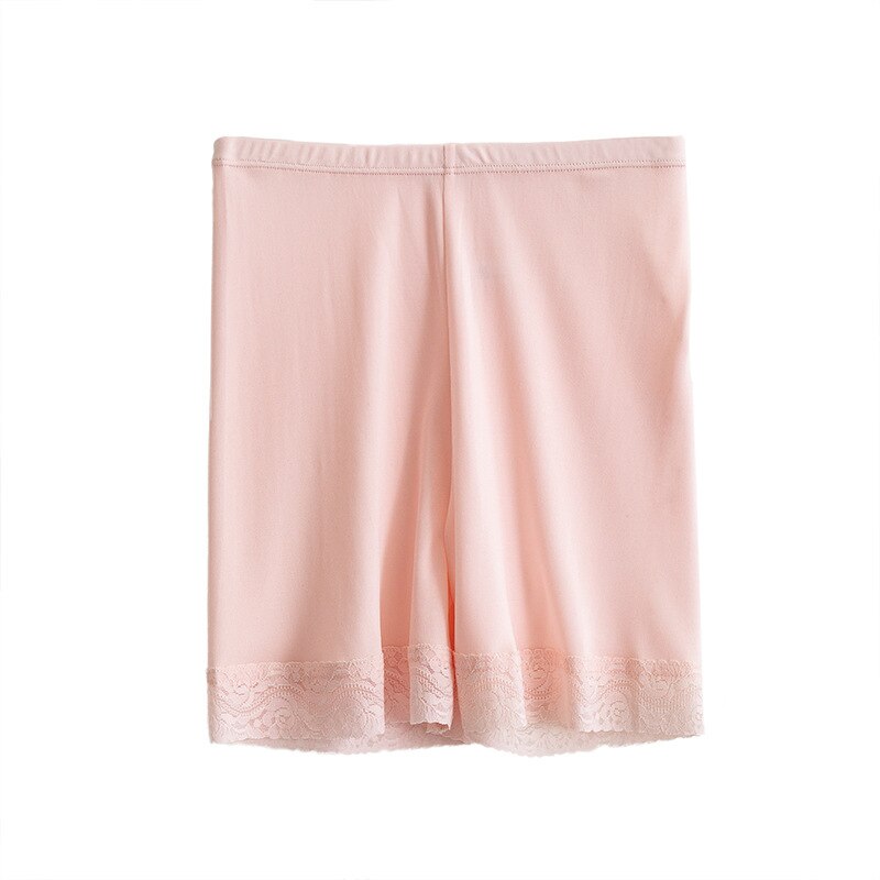 100%  natur silke sikkerhed korte bukser anti eksponering silke underkjoler bukser sikkerhed mulberry silke pyjamas søvnbukser tg -030: Lyserød / M