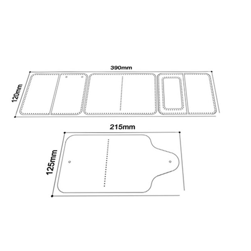 1Set DIY Folded Leather Keyring PVC Template Leather Drawing Handmade Craft Cutting Sewing Pattern Stencil