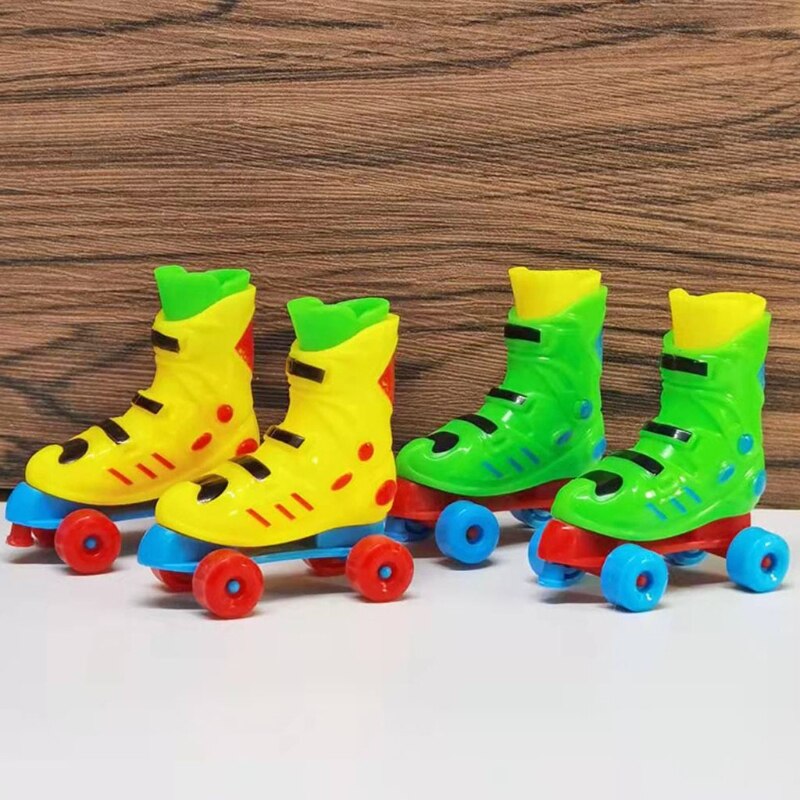 Mini Vinger Schaatsen Outdoor Draagbare Fingerboarding Sneakers Voor Vogels Kinderen Tieners Rolschaatsen/Schaatsen Set