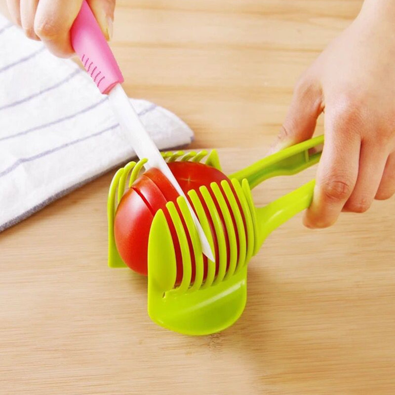 Utensílio de cozinha para tomate, de limão, batata, fatiador multifuncional, clipe para comida, cebola inteligente, cortador de salada, acessórios de cozinha