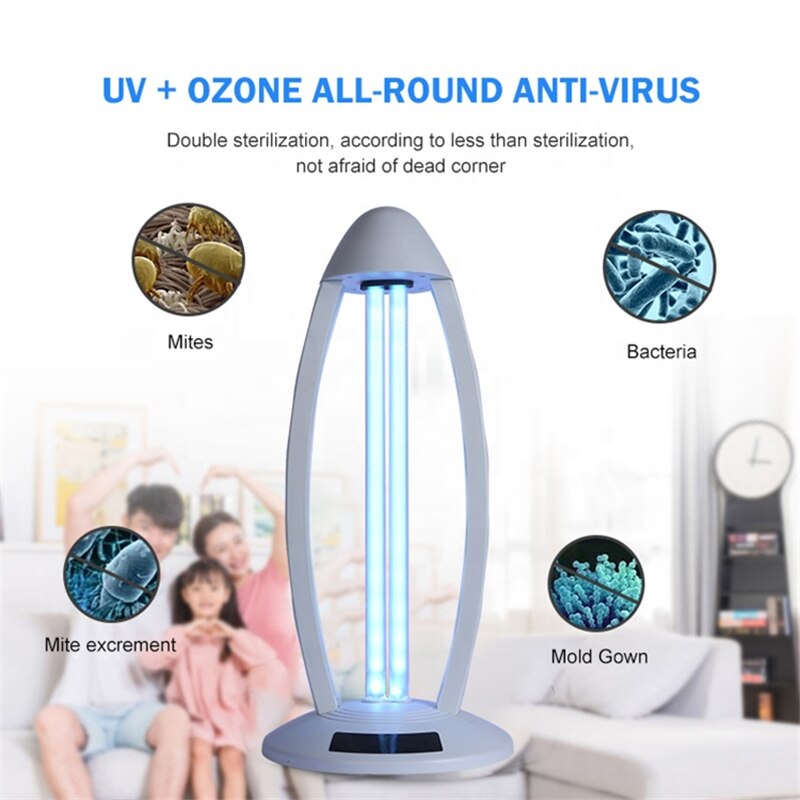 Luz esterilizadora ultravioleta, lámpara de desinfección germicida UVC, AC110V, 220V, 38W, Mata ácaros, 273nm, luces bactericidas, esterilización