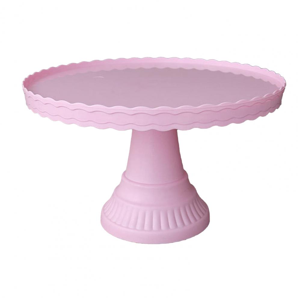 Wedding Dessert Table Durable Cupcake Cake Display Stand Fruit Snacks Holder Tray Birthday Party Decoration Cake Decorating Tool: Pink