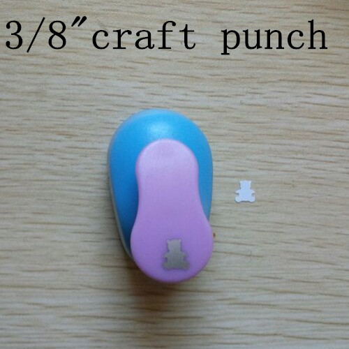 8 Mm Moeite Besparen Diy Dunne Eva Foam Puncher Papier Card Cutter Scrapbooking Mini Kleine Gat Craft Punch Cirkel Beer vorm: bear